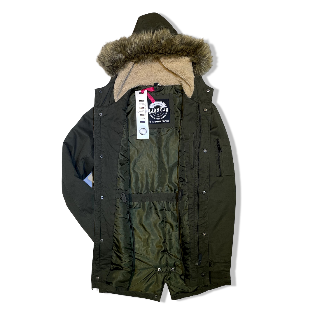 PARKA DE GABARDINA CON PIEL EN EL INTERIOR - Image 2