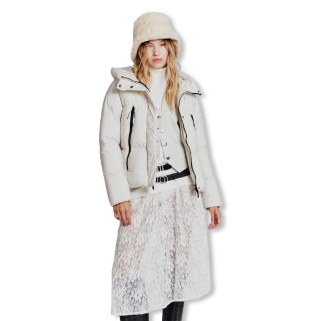 CAMPERA PUFFER CORTA REVERSIBLE