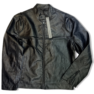 CAMPERA ECOCUERO CON CUELLO MAO