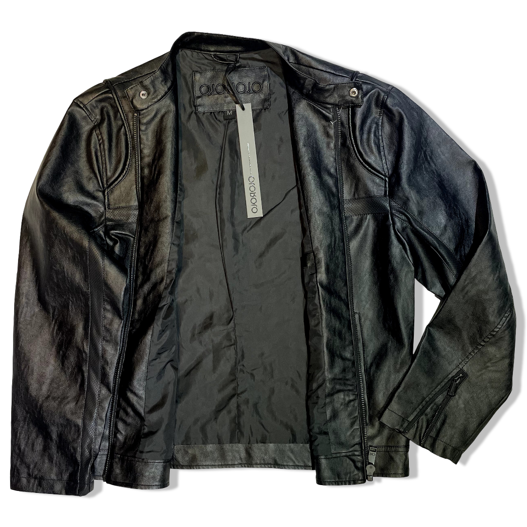 CAMPERA ECOCUERO CON CUELLO MAO - Image 2