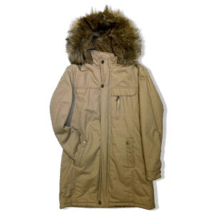 PARKA DE GABARDINA CON PIEL EN EL INTERIOR