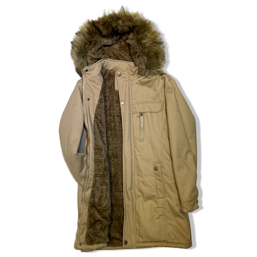 PARKA DE GABARDINA CON PIEL EN EL INTERIOR - Image 2