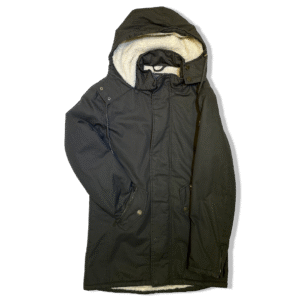 PARKA DE GABARDINA CON PIEL EN EL INTERIOR